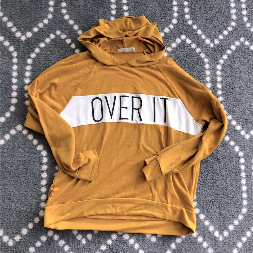 gaze - Over It Mustard Hoodie